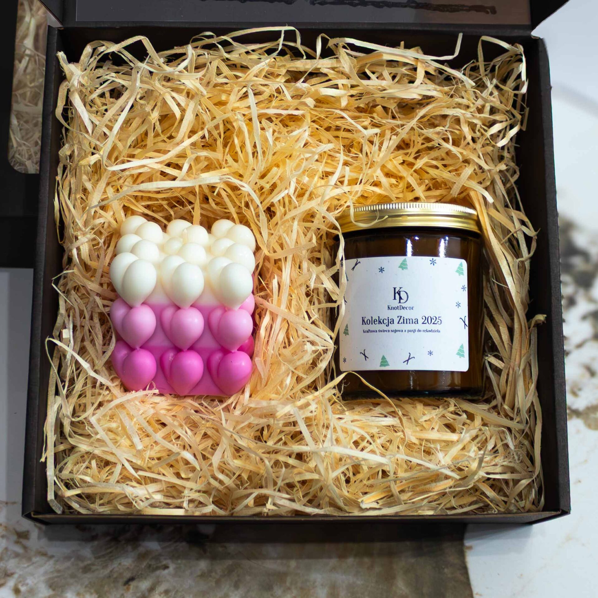 Zestaw prezentowy | Serce do sześcianu | Płatki róży & Wanilia - obrazek 3